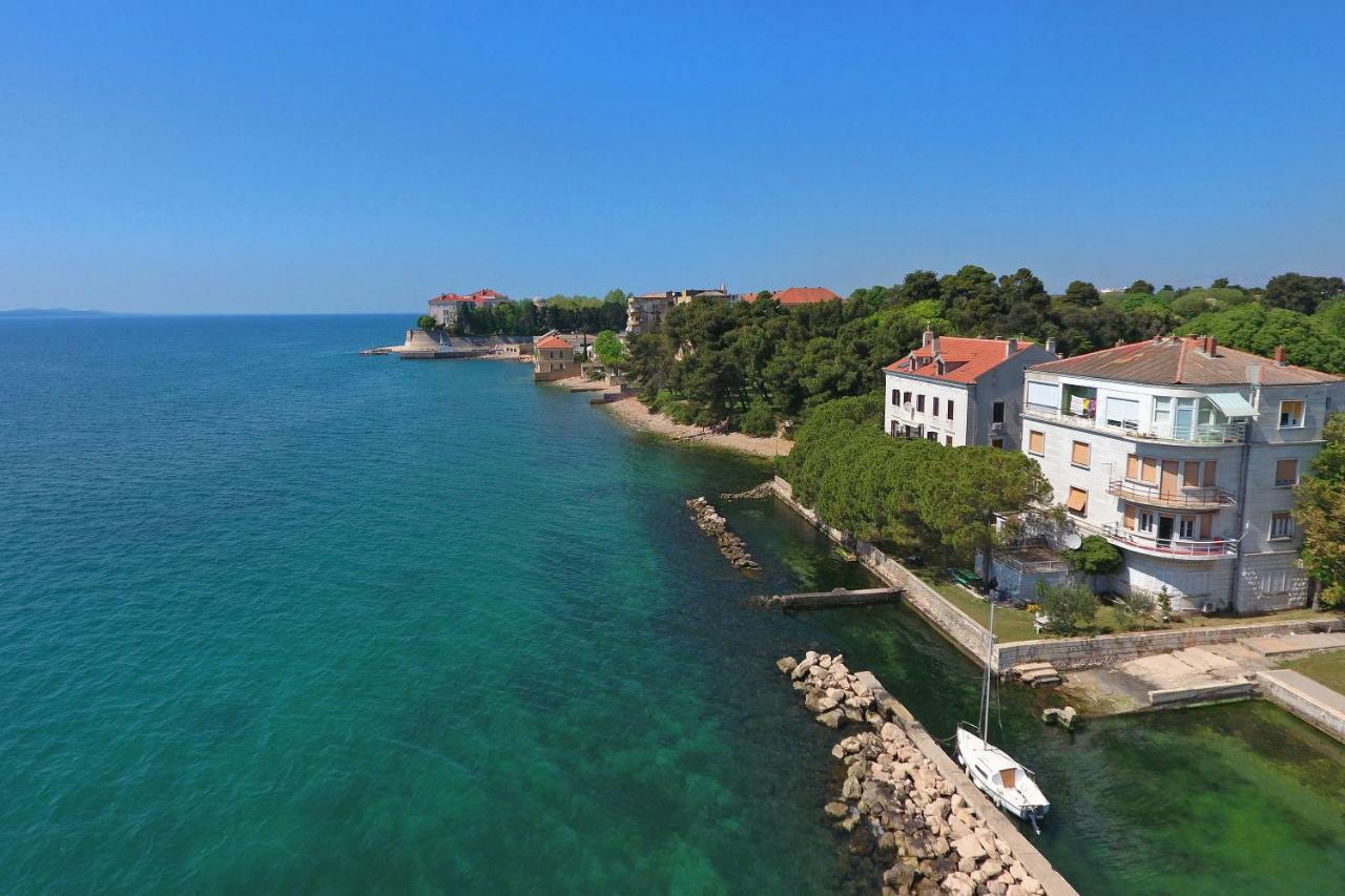 Seafront Beach Apartment - Directly At The Beach Zadar Exteriör bild